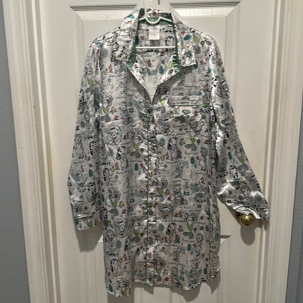 Disney Animators satin pajama medium new with tags